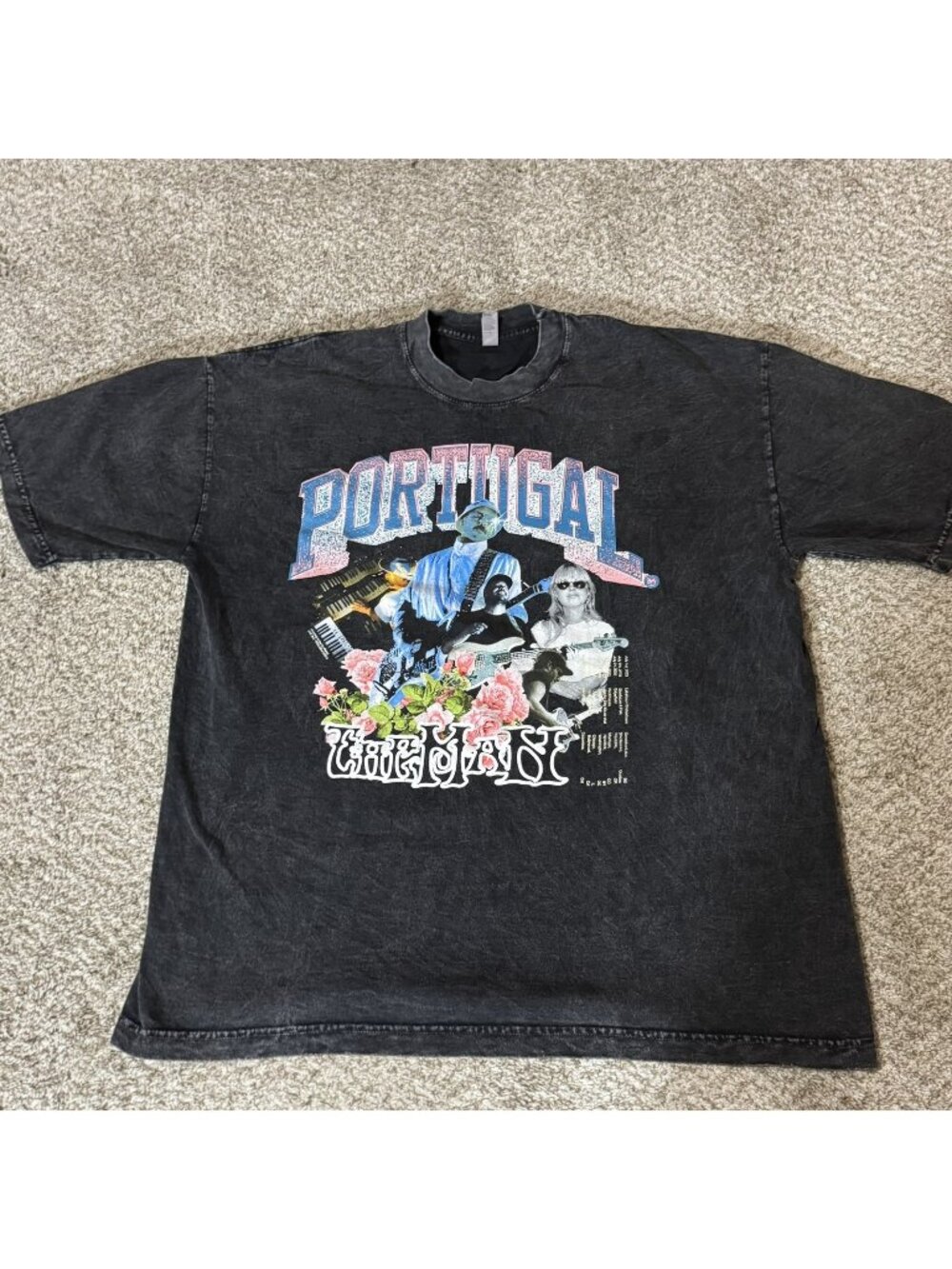 Portugal. The Man Band T-Shirt Men's XL Black Los Angeles Apparel Concert Tee